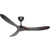 Image de CASAFAN Ventilateur de Plafond 315217 Eco genuino 152 Bois Massif Noyer/Noir Mat laqué
