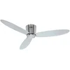 Image de CASAFAN Ventilateur de Plafond Eco Plano II 132cm Chrome Gris Clair