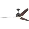 Image de CasaFan Ventilateur de plafond avec lumière 516095 Eco AVIATOS 162 Noyer/Gris basalte BG-NB