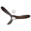 Image de CasaFan ECO GENUINO 122 MW-NB Ventilateur de plafond (Ø x H) 1220 mm x 280 mm Couleur des pales : noyer