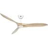 Image de CasaFan Ventilateur de plafond Eco Airscrew 315251 152 cm Moteur blanc CC basse consommation 6 vitesses/pales en bois