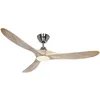 Image de Casafan | Ventilateur de plafond ECO GENUINO-L | Ø hélice 1520 mm | naturel/chromé