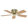 Image de Classic Flat III 103 Ventilateur de plafond plat en laiton brossé avec chaînette