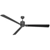 Image de Eco Neo III Ventilateur de plafond à économie d'énergie avec télécommande Gris basalte Pales Noir/teck 180 cm