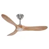 Image de CasaFan Ventilateur de plafond 312223 Eco authentique 122 cm moteur chromé brossé et pales couleur chêne