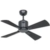 Image de CasaFan Ventilateur de plafond 952011W Eco Neo III 92 cm avec moteur Wi-Fi gris basalte/pales réversibles noir et teck