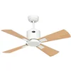 Image de CasaFan Ventilateur de plafond 943021W Eco Neo III 92 cm avec Wi-Fi moteur blanc/pales réversibles érable et hêtre