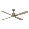 Image de CasaFan Ventilateur de plafond ECO NEO III 132 cm avec WiFi 944222W Moteur Laiton Antique/Pelles Réversibles Érable et Hêtre