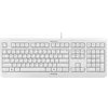 Image de Cherry KC 1000, Clavier Filaire, Disposition EU (QWERTY), Plug & Play Via Un Port USB, Design Plat, Frappe silencieuse, Blanc grisé