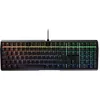 Image de CHERRY MX Board 3.0 S, Clavier de Jeu Mécanique Filaire, Disposition Allemande (QWERTZ), Boîtier en Aluminium, Éclairage RGB, MX Silent Red Switches, Noir