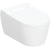 Image de Geberit WC suspendu, cuvette à chasse profonde AquaClean Sela blanc mat, ensemble complet