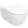 Image de Geberit Acanto, set pour WC suspendu, y compris siège de WC, chasse deau profonde, TurboFlush, 502.774.; Coloris: blanc/KeraTect