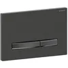 Image de Plaque de commande Geberit Sigma50, pour rinçage à 2 quantités, couleur métal noir chromé, 115.671.QD.2, Couleur: Chrome noir