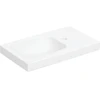 Image de Geberit Lavabo iCon Light 53x31 cm, sans trop-plein, évacuation latérale droite, blanc mat