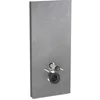 Image de Geberit Monolith module sanitaire pour WC suspendu, 114 cm, entrée deau derrière au centre, avec tubulure de raccordement, Coloris: Grès aspect ardoise/Aluminium noir chromé