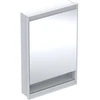 Image de Geberit Armoire miroir One 60x90x15 cm, avec N, 1 porte, à gauche, blanc/A pb