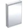 Image de Geberit Armoire miroir One 60x90x15 cm, avec ComL, 1 porte, à gauche, alu anodisé