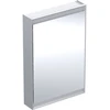 Image de Geberit Armoire miroir One 60x90x15 cm, avec ComL, 1 porte, à gauche, alu anodisé