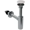 Image de Ecoulement de lavabo Geberit pour Geberit ONE, siphon, cache-valve et manchette, sortie horizontale, 151.019.01.1