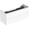 Image de Geberit Meuble sous lavabo One 2 tiroirs, blanc brillant, 104,5x46,5x39,6 cm