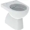 Image de Geberit WC sur pied, chasse profonde Renova sortie verticale, partiellement fermé, rimfree, blanc