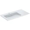 Image de Geberit Meuble lavabo One 90x47,5 cm, sans trop-plein, blanc K-Tec/Bl, robinet gauche