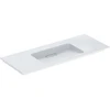 Image de Geberit Meuble vasque One 120 cm, sans robinet + trop-plein, blanc K-Tect/blanc