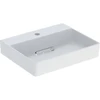Image de Geberit Lavabo à poser One 50x41 cm, sortie horizontale, sans trop-plein, blanc mat/blanc brillant