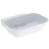 Image de Geberit ONE lavabo à poser en forme de coupe, sortie horizontale, blanc mat, 50x15,4x42,5cm, 505.05; Exécution: sans trou de robinet