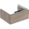 Image de Keramag Geberit One Armoire Basse pour lavabo, 1 tiroir, 36x180x29,1cm, 505.071.00.; Coloris: Structure en Bois de Noyer Hickory/mélamine