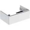 Image de Keramag Geberit One Armoire Basse pour lavabo, 1 tiroir, 74x26,6x47cm, 505.072.00.; Coloris: Blanc laqué Mat