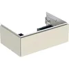 Image de Keramag Geberit One Armoire Basse pour lavabo, 1 tiroir, 74x26,6x47cm, 505.072.00.; Coloris: laqué Gris Sable Brillant