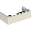 Image de Keramag Geberit One Armoire Basse pour lavabo, 1 tiroir, 88,8x26,6x47cm, 505.073.00.; Coloris: laqué Gris Sable Brillant