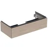 Image de Keramag Geberit One, Armoire inférieure pour lavabo, 1 tiroir, 103,6x26,6x47cm, 505.074.00.; Coloris: Chêne/mélamine Structure Bois