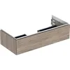 Image de Keramag Geberit One, Armoire inférieure pour lavabo, 1 tiroir, 103,6x26,6x47cm, 505.074.00.; Coloris: Structure en Bois de Noyer Hickory/mélamine