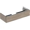 Image de Keramag Geberit One, Armoire inférieure pour lavabo, 1 tiroir, 118.4x26,6x47cm, 505.075.00.; Coloris: Structure en Bois de Noyer Hickory/mélamine