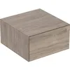 Image de Keramag Geberit One Armoire latérale avec Un tiroir, 45x24,5x47cm, 505.078.00; Coloris: Noyer Hickory/mélamine Structure Bois