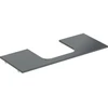 Image de Geberit Plan de vasque One 120x2x47cm, AS mi, SZ, marbre noir/mat