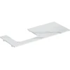 Image de Geberit Plan de lavabo One 120x2x47 cm, AS gauche, pierre, marbre bl./ma