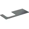 Image de Geberit Plan de vasque One 120x2x47 cm, AS L, SZ, marbre noir/mat