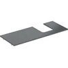 Image de Geberit Plan vasque One 120x2x47 cm, AS R, SZ, marbre noir/mat