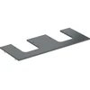 Image de Geberit Plan de lavabo One 120x2x47cm, AS 2-f., SZ, marbre noir/mat