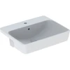 Image de Geberit Demi-lavabo encastré VariForm 55x45cm, c/l, c/s, carré, bl. K-Tect