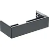 Image de Keramag Geberit One, Armoire inférieure pour lavabo, 1 tiroir, 103,6x26,6x47cm, 505.074.00.; Coloris: Noir Mat