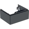 Image de Geberit Meuble sous lavabo One 59,2x50,4x47cm, noir mat, 1 tiroir
