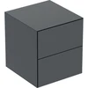 Image de Geberit Armoire latérale One 45x49,2x47cm, 2 tiroirs, mat noir