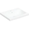 Image de Geberit Lavabo sur plan iCon Light 60x48 cm, évacuation horizontale, blanc alpin mat