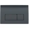 Image de Geberit - Delta 50 Plaque de commande double touche, Noir brillant (115.119.DW.1) - 115.119.DW.1