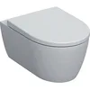 Image de Geberit iCon Set, set pour WC suspendu, chasse deau basse, forme fermée, Rimfree, blanc/mat, avec siège WC, 501.663.JT.1