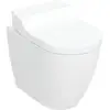 Image de Geberit AquaClean Tuma Comfort WC complet avec cuvette sur pied, profondeur, verre blanc